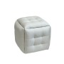 Jeu de tabourets GO GIFT Transformer Blanc Cuir Acier 50 x 50 x 50 cm Pouf 5 en 1 5 Unités