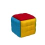 Jeu de tabourets GO GIFT Transformer Multicouleur Cuir Acier 50 x 50 x 50 cm Pouf 5 en 1 5 Unités
