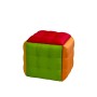 Jeu de tabourets GO GIFT Transformer Multicouleur Cuir Acier 50 x 50 x 50 cm Pouf 5 en 1 5 Unités