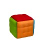 Jeu de tabourets GO GIFT Transformer Multicouleur Cuir Acier 50 x 50 x 50 cm Pouf 5 en 1 5 Unités
