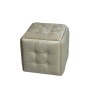 Jeu de tabourets GO GIFT Transformer Crème Velours Acier 50 x 50 x 50 cm Pouf 5 en 1 5 Unités