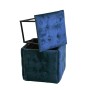 Jeu de tabourets GO GIFT Transformer Bordeaux Velours Acier 50 x 50 x 50 cm Pouf 5 en 1 5 Unités