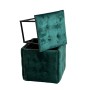 Set of stools GO GIFT Transformer Dark green Velvet Steel 50 x 50 x 50 cm Pouffe 5-in-1 5 Units
