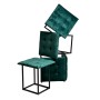 Set of stools GO GIFT Transformer Dark green Velvet Steel 50 x 50 x 50 cm Pouffe 5-in-1 5 Units