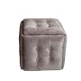 Jeu de tabourets GO GIFT Transformer Rose Velours Acier 50 x 50 x 50 cm Pouf 5 en 1 5 Unités