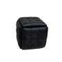 Jeu de tabourets GO GIFT Transformer Noir Cuir Acier 50 x 50 x 50 cm Pouf 5 en 1 5 Unités