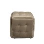 Jeu de tabourets GO GIFT Transformer Capuccino Velours Acier 50 x 50 x 50 cm Pouf 5 en 1 5 Unités