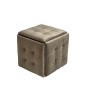 Jeu de tabourets GO GIFT Transformer Capuccino Velours Acier 50 x 50 x 50 cm Pouf 5 en 1 5 Unités