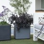 Plant pot Deroma Grey 38 x 38 x 39 cm Plastic Squared Bucket 38 cm