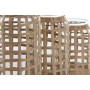 Ensemble de 3 Vases Home ESPRIT Naturel Verre 11 x 11 x 21 cm (3 Pièces)