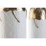 Set of 3 Vases Home ESPRIT White Golden Metal 21 x 21 x 55 cm (3 Pieces)