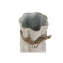 Set of 3 Vases Home ESPRIT Beige Metal Rope 17 x 17 x 54 cm (3 Pieces)
