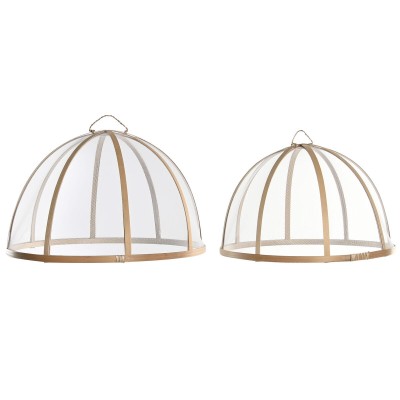 Plate cover Home ESPRIT Bamboo 35 x 35 x 22 cm