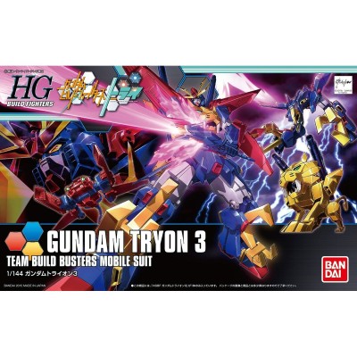 Collectable Figures Bandai HGBF 1/144 GUNDAM TRYON 3 Plastic Animation and anime (Japanese animation)