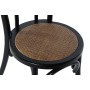 Chaise de Salle à Manger DKD Home Decor Noir Multicouleur 43 x 44 x 89 cm