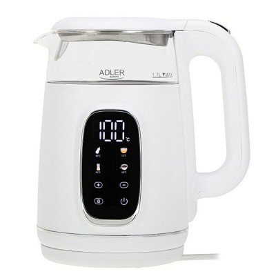 Bouilloire Adler AD 1305ws Blanc Argenté 2200 W 1,7 L