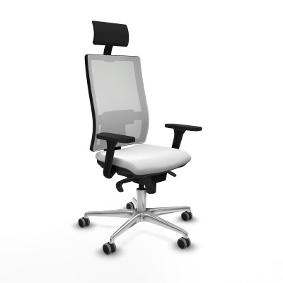 Chaise de Bureau Piqueras y Crespo 3D086G1 Blanc