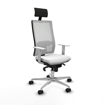 Chaise de Bureau Piqueras y Crespo 4B086N1 Blanc