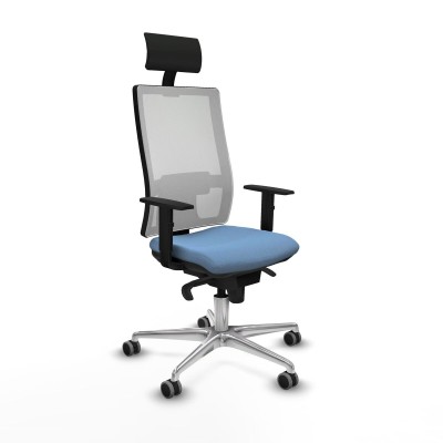 Chaise de Bureau Piqueras y Crespo 1D086G1 Bleu ciel