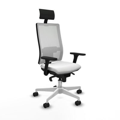 Chaise de Bureau Piqueras y Crespo 3D026N1 Blanc