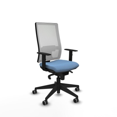 Chaise de Bureau Piqueras y Crespo 1D066G0 Bleu ciel