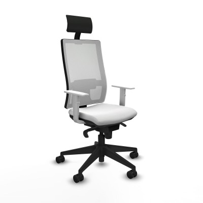 Chaise de Bureau Piqueras y Crespo 4B066N1 Blanc