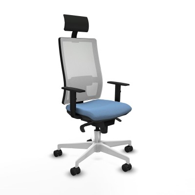 Chaise de Bureau Piqueras y Crespo 1D026N1 Bleu ciel