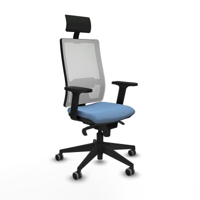 Chaise de Bureau Piqueras y Crespo 2D066G1 Bleu ciel