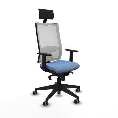 Chaise de Bureau Piqueras y Crespo 1D066G1 Bleu ciel