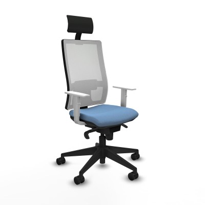 Chaise de Bureau Piqueras y Crespo 4B066N1 Bleu ciel
