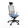 Chaise de Bureau Piqueras y Crespo 4B066N1 Bleu ciel