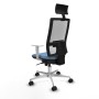 Chaise de Bureau Piqueras y Crespo 4B086N1 Bleu ciel