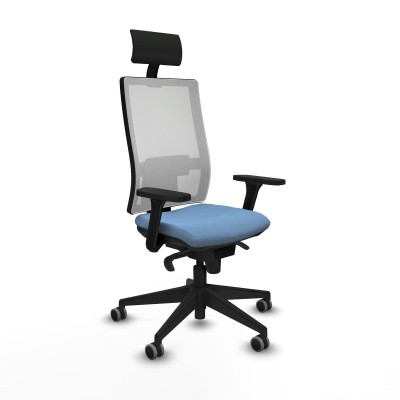 Chaise de Bureau Piqueras y Crespo 3D066G1 Bleu ciel