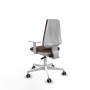 Office Chair Piqueras y Crespo B5B026G Dark brown