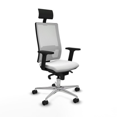 Chaise de Bureau Piqueras y Crespo 2D086N1 Blanc