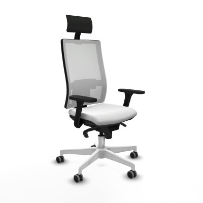 Chaise de Bureau Piqueras y Crespo 3D026G1 Blanc