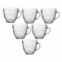 Piece Coffee Cup Set Duralex Gigogne 220 ml 22 cl 6 Pieces (6 Units)