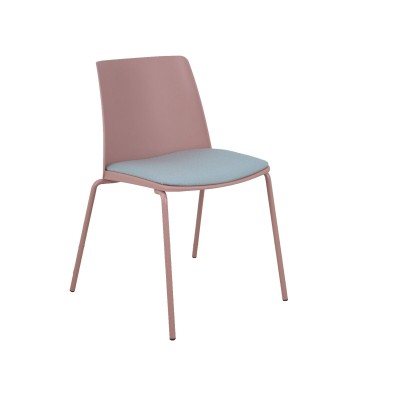 Reception Chair Piqueras y Crespo 4389PTRSI710B40 Pink Light grey 4 Units
