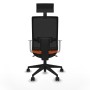 Office Chair with Headrest Piqueras y Crespo 4B066N1 Orange