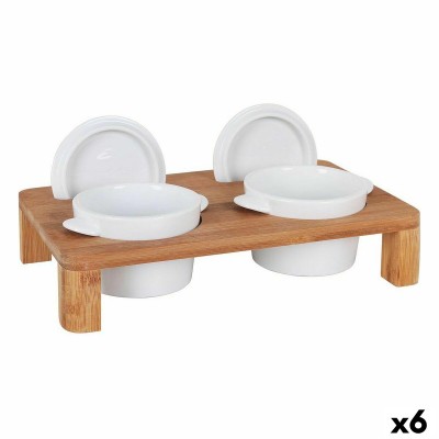 Ensemble à apértif Inde Bambou Porcelaine 29 x 18 x 6 cm Casserole x 2 (6 Unités)