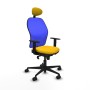 Office Chair with Headrest Piqueras y Crespo 1D036N1 Yellow