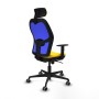 Office Chair with Headrest Piqueras y Crespo 1D036G2 Yellow
