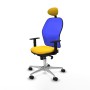Office Chair with Headrest Piqueras y Crespo 1D086N1 Yellow