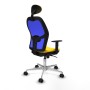 Office Chair with Headrest Piqueras y Crespo 1D086N1 Yellow