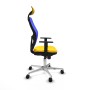 Office Chair with Headrest Piqueras y Crespo 1D086N1 Yellow