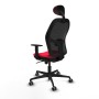 Office Chair with Headrest Piqueras y Crespo 1D036G1 Red