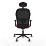 Office Chair with Headrest Piqueras y Crespo 1D036G1 Red