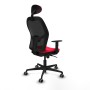 Office Chair with Headrest Piqueras y Crespo 1D036G1 Red