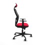 Office Chair with Headrest Piqueras y Crespo 1D036G1 Red