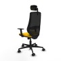 Chaise de Bureau avec Appui-tête Piqueras y Crespo D036N2W Jaune